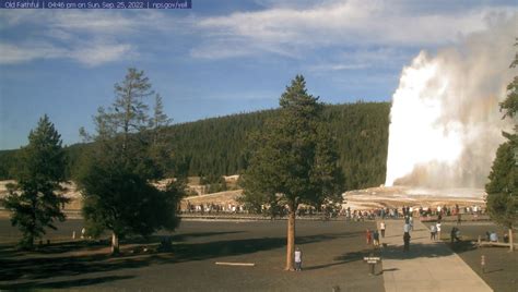 old faithful webcam|Yellowstone National Park Multi Webcams